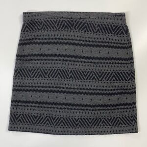 Icebreaker Black & Gray Wool Vertex Skirt Size XS